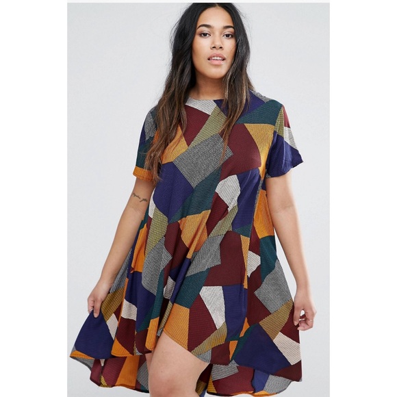 ASOS Curve Dresses & Skirts - NWT AX Paris Patchwork print dress SZ18 ASOS Curve